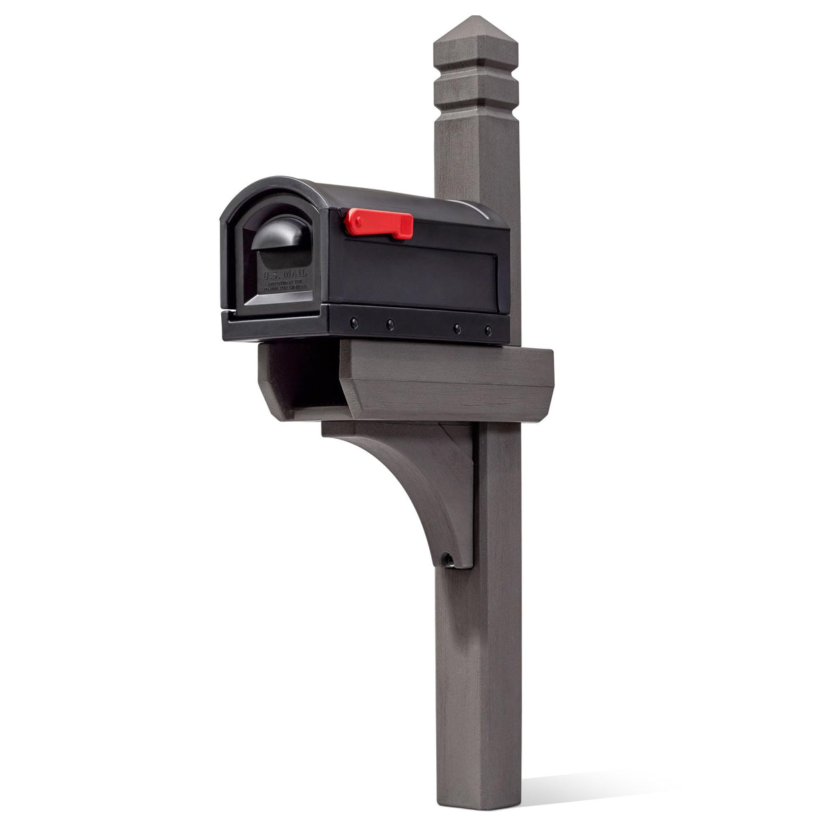 Step2 Lakewood mailbox on a sturdy post showcasing curb appeal and weather-resistant design