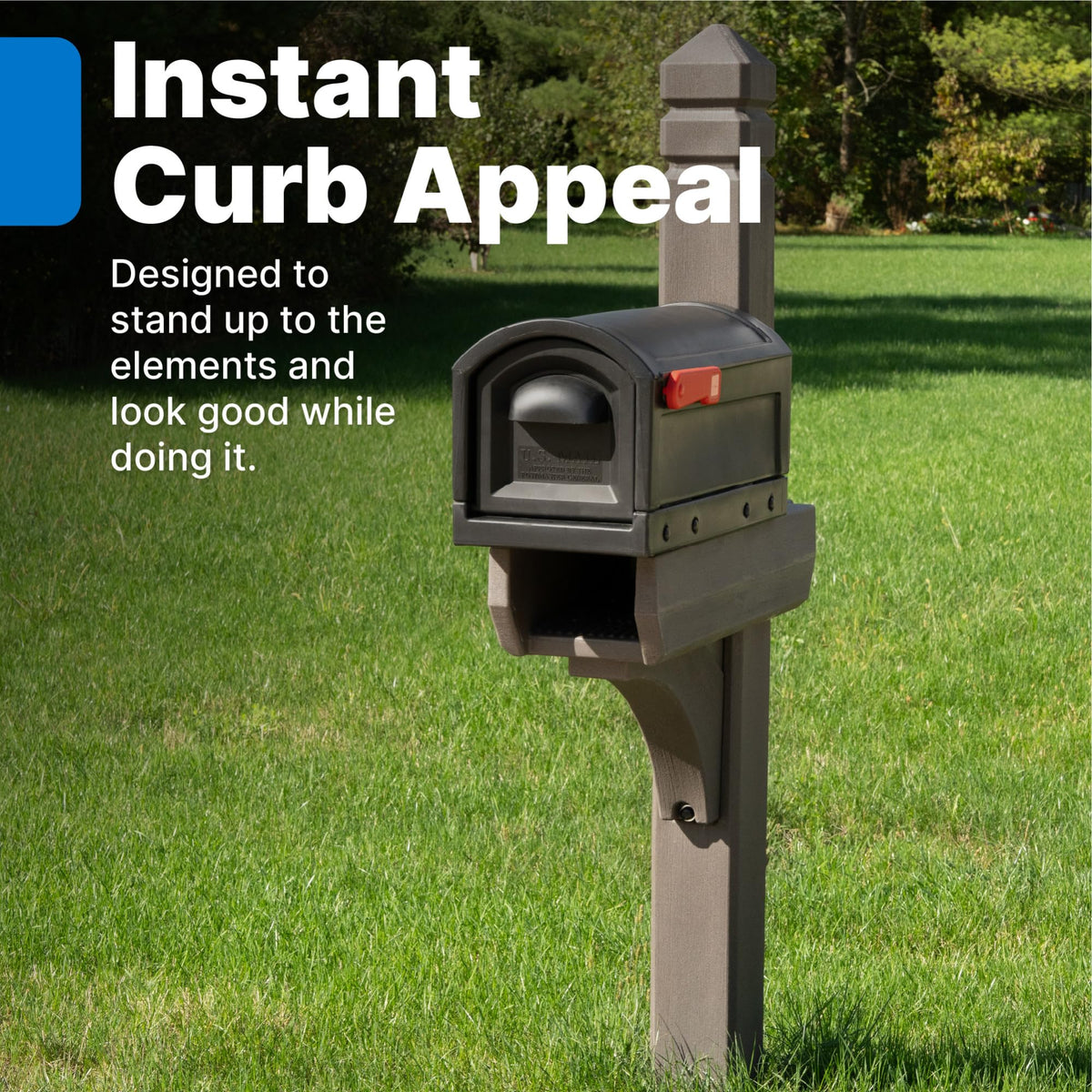 Step2 Lakewood post with included mounting hardware demonstrates easy installation