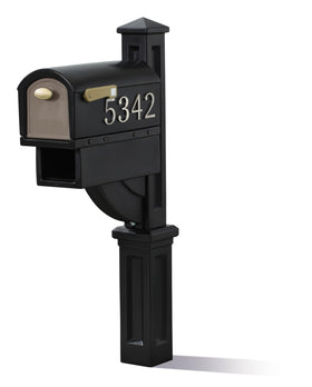 Step2 MailMaster Hudson mailbox front view with magnetic door securing mail from the elements.