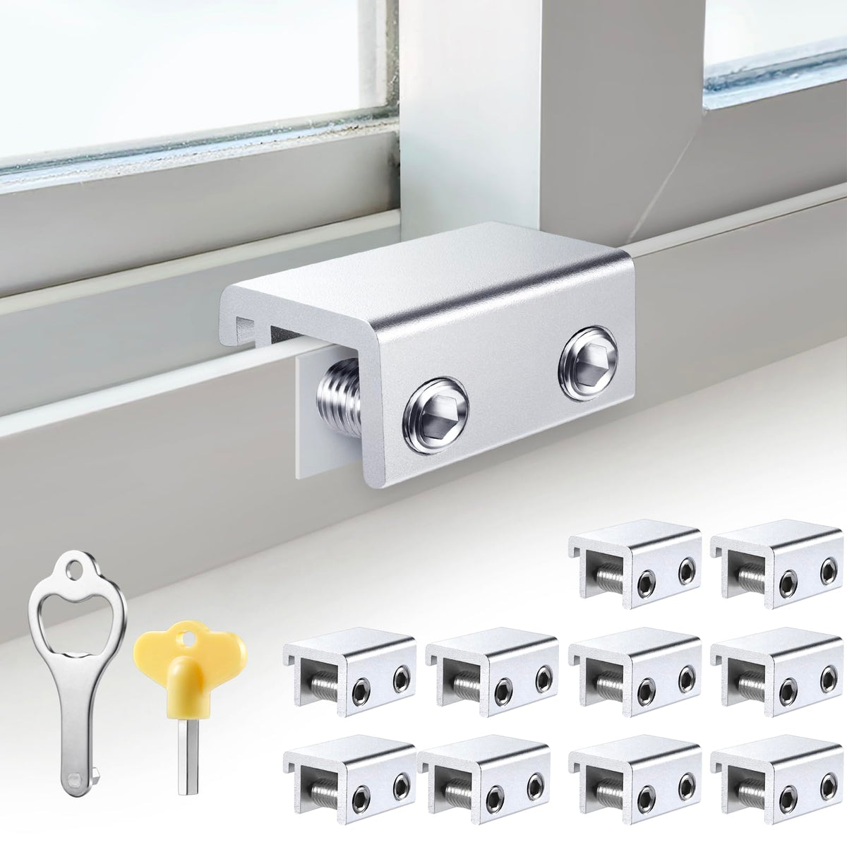 STERGDE Sliding Window Locks package ready for install and enhanced safety.