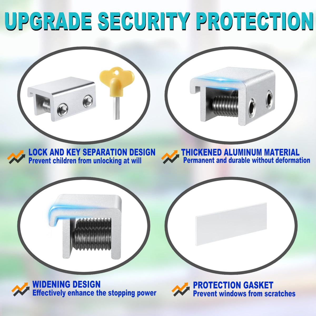 STERGDE protective washers prevent scratches during window operation.