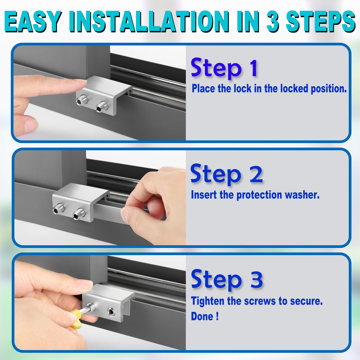 STERGDE security design deters tampering with separate lock and key.