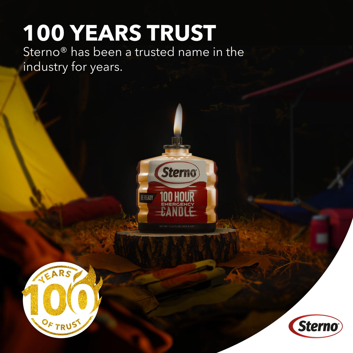 Sterno unscented liquid paraffin candles offer clean burn for sensitive spaces.