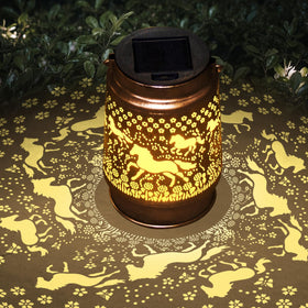 STF Solar powered lantern charges by day for effortless nights.