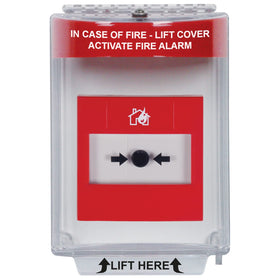 STI 13010FR protective polycarbonate cover outdoors shields emergency devices.
