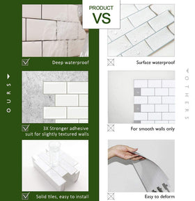STICKGOO easy DIY peel-and-stick tiles without grout.