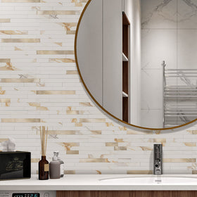 STICKGOO kitchen backsplash wall shot showing durable finish