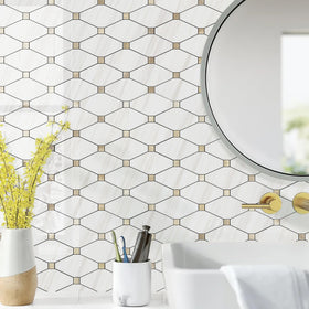 StickGOO kitchen island wall backsplash creates chic focal point
