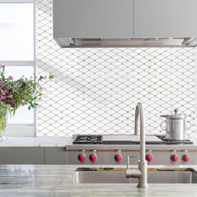StickGOO mixed metal gold accents reflect light for subtle room sparkle