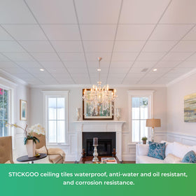 Each pack covers about 48 square feet with 12 tiles