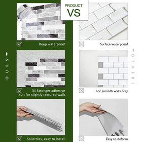 STICKGOO thick tiles deliver a solid texture for premium feel.