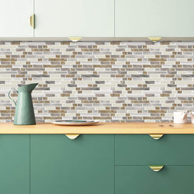STICKGOO thick 2–2.5mm tiles detail showing sturdy wall coverage.