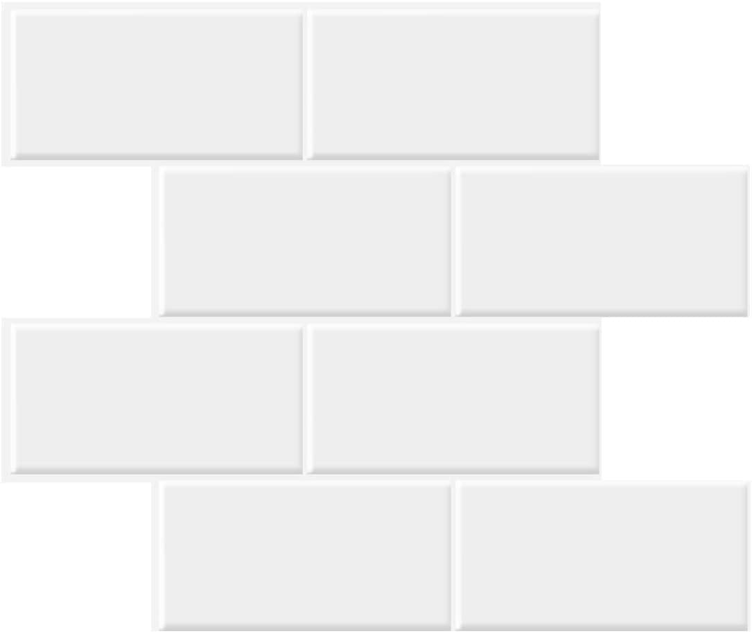 STICKGOO thicker backsplash tile pack front view for durable kitchen walls.