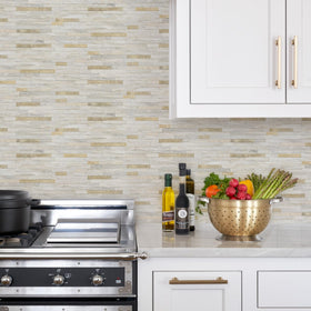 STICKGOO waterproof and heat-resistant tiles stand up to cooking splashes and steam.