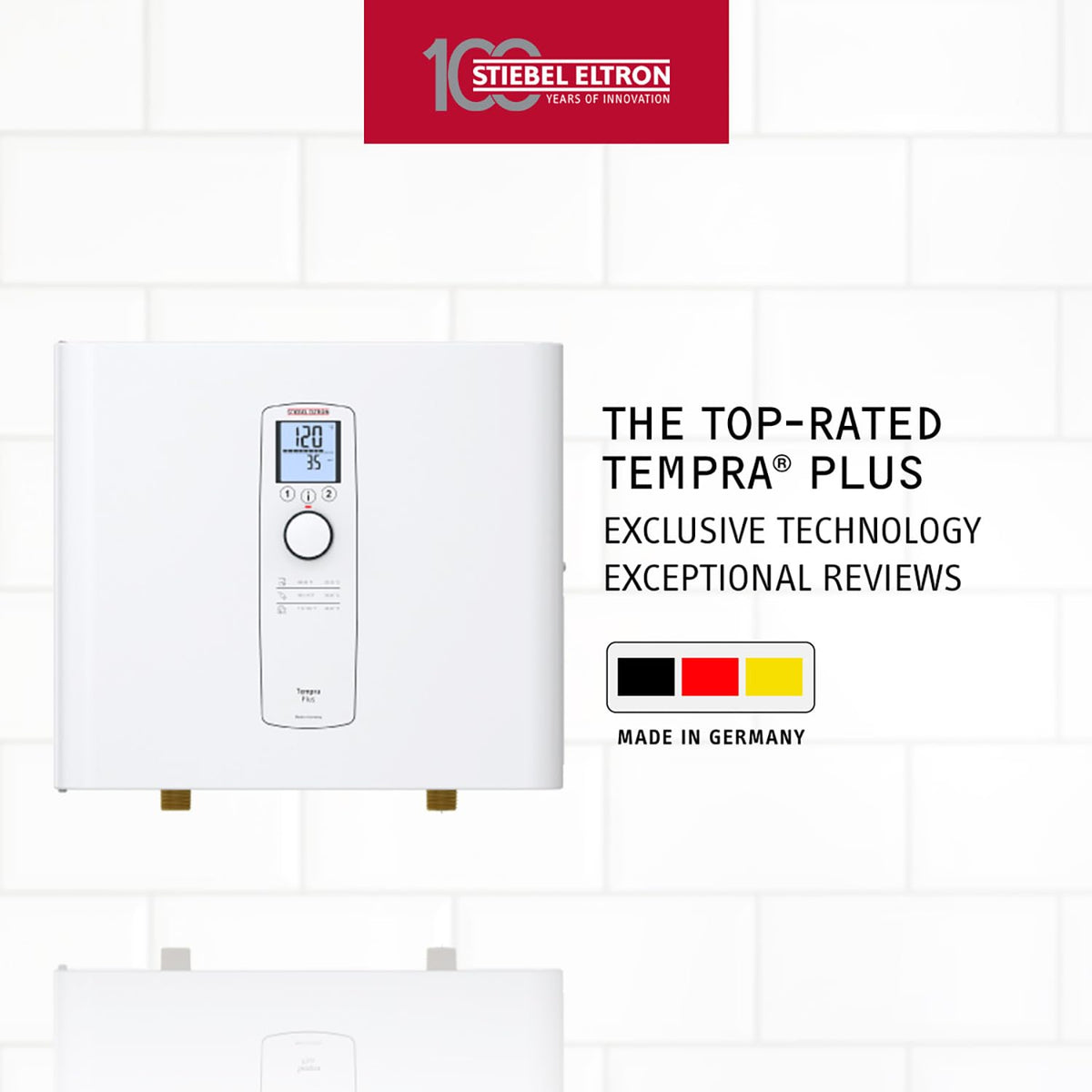 Tempra 29 Plus control panel with clear presets for precise comfort
