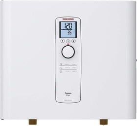 Stiebel Eltron Tempra 29 Plus exterior unit showing compact wall-mounted design for small spaces