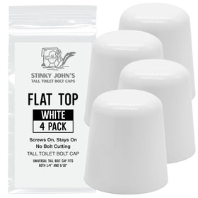 Stinky John's Tall Toilet Bolt Caps universal fit for common bolt sizes