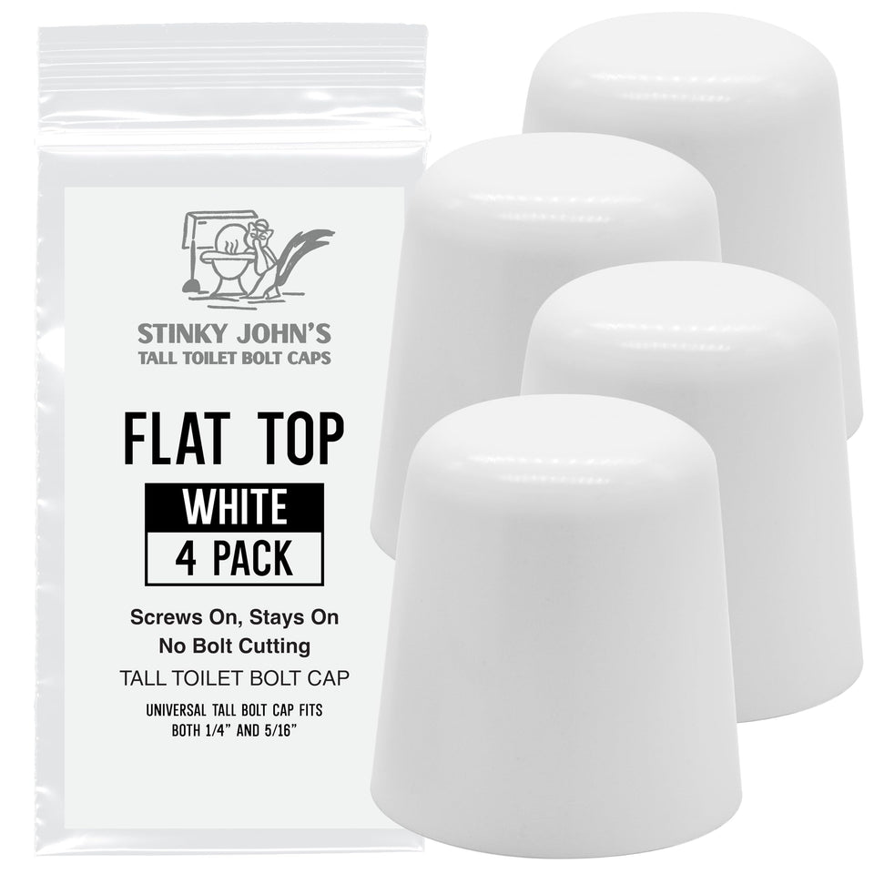 Stinky John's Tall Toilet Bolt Caps universal fit for common bolt sizes