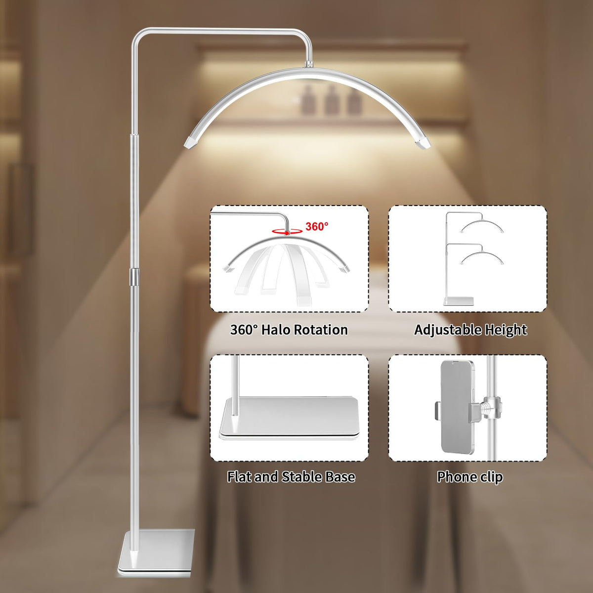 Stjiatu Lash Light 3 color modes and 10 brightness levels support varied tasks.