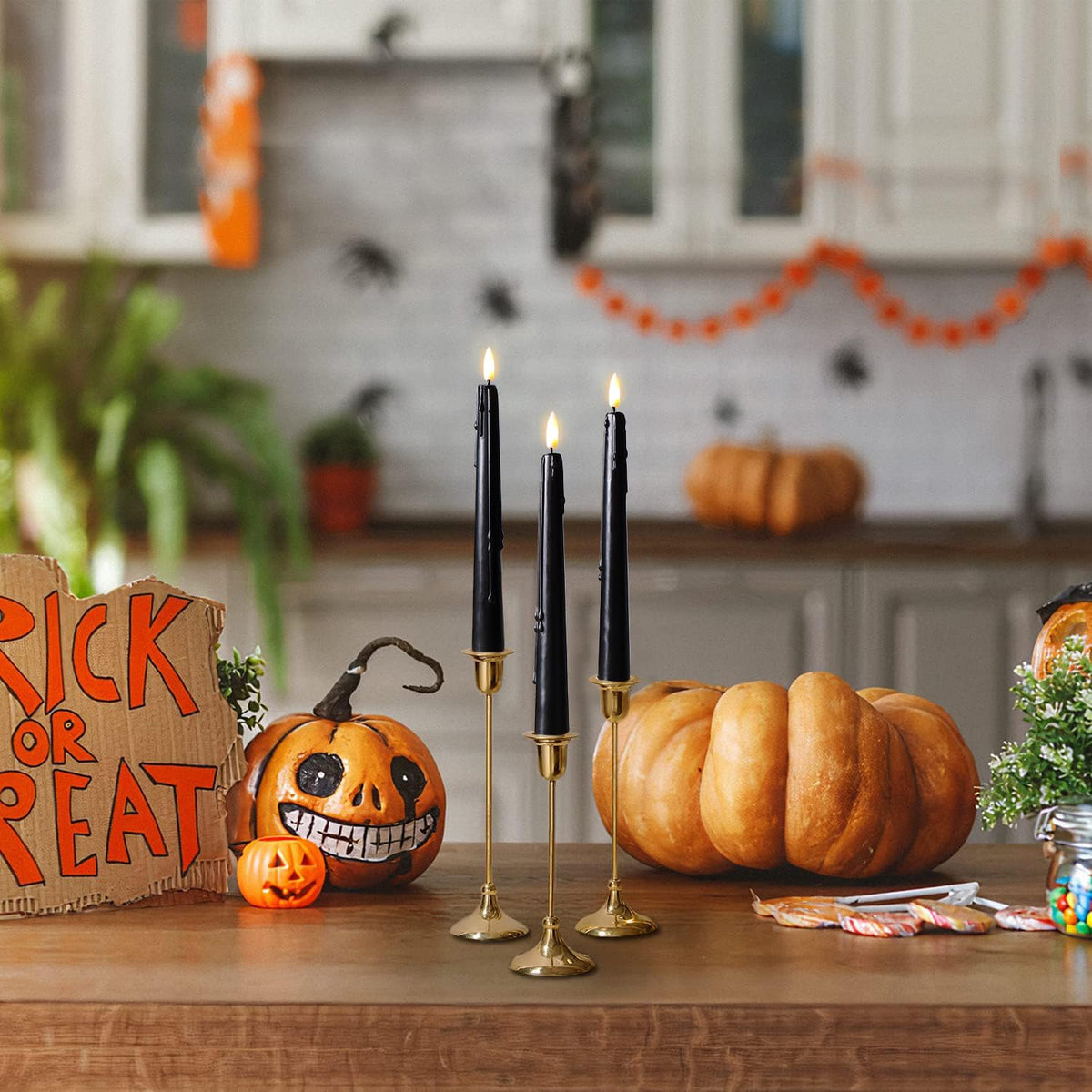 Stmarry taper candles fit standard holders for stable placement.