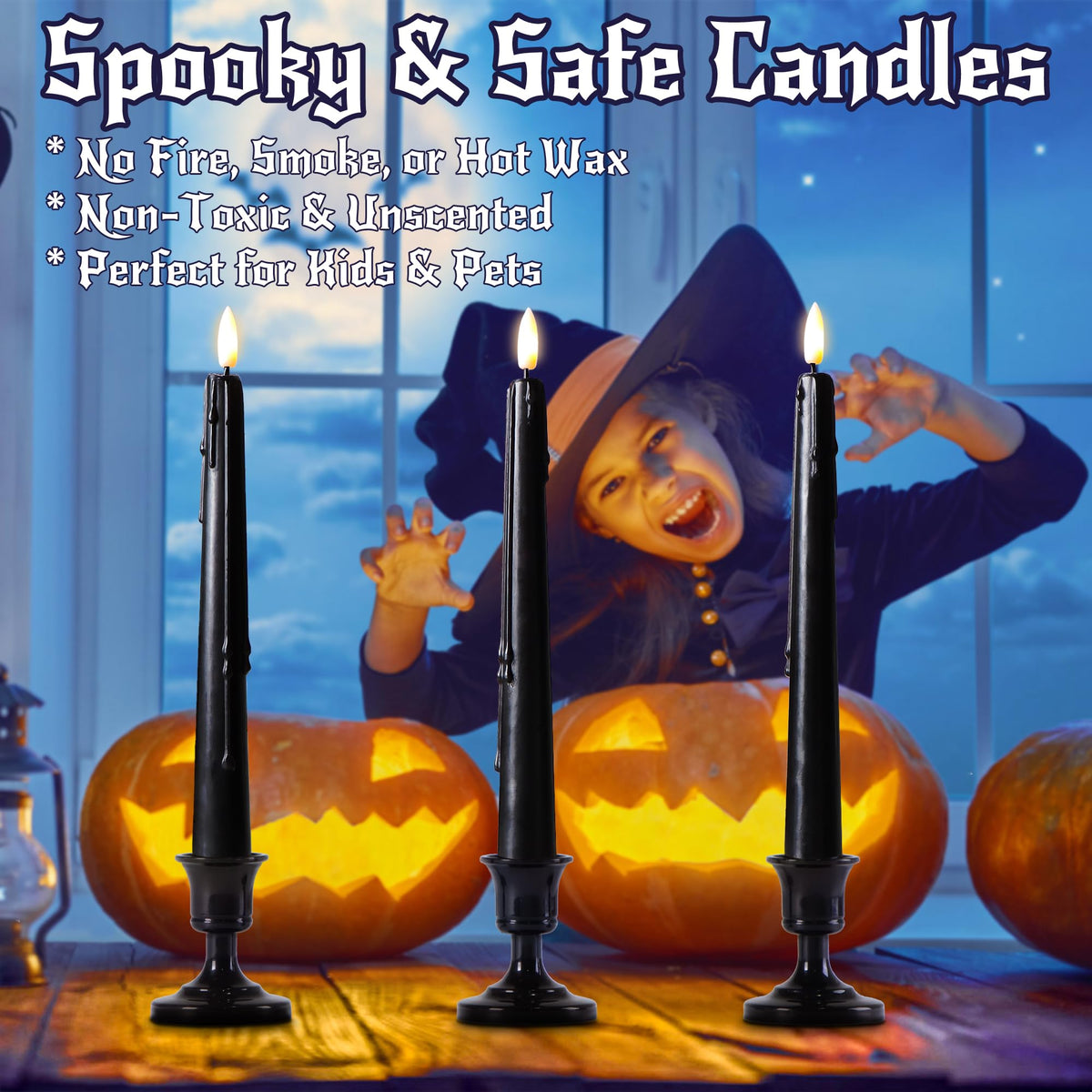 Stmarry battery-operated candles are safe for homes with kids.