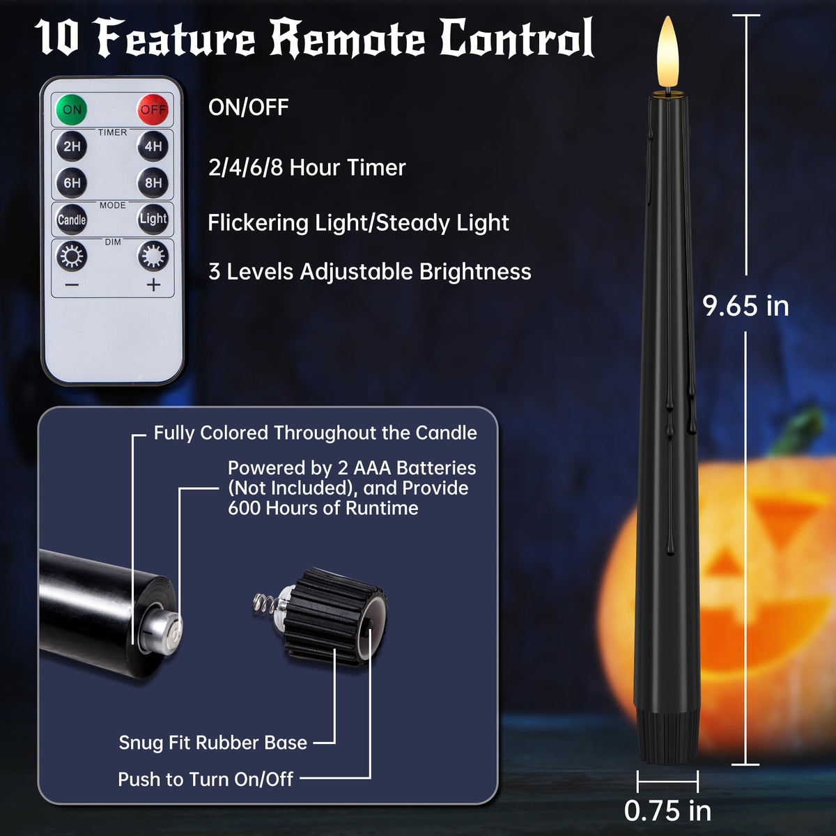 Stmarry six-pack provides multiple candles for parties and decor.