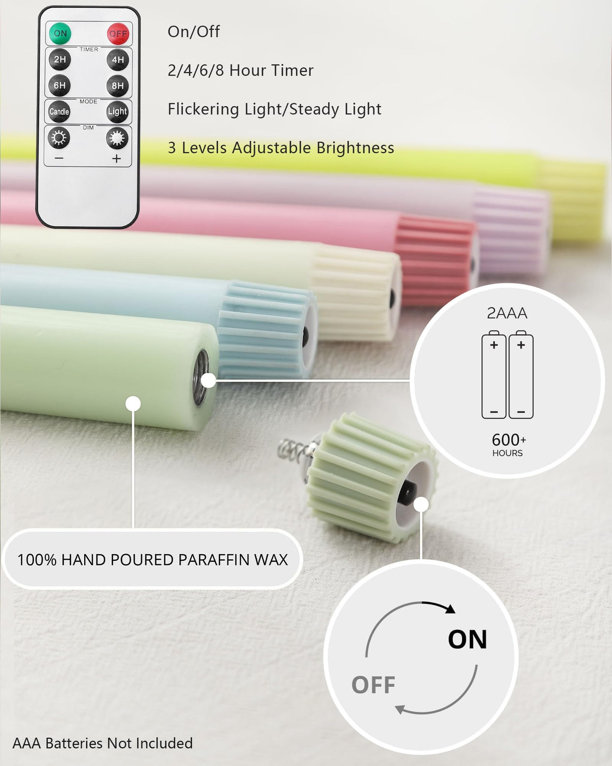 Stmarry hand-poured paraffin wax candles emphasize craftsmanship and tradition.