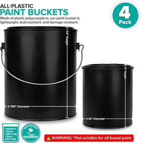 Stock Your Home 1qt bucket side view showing compact, portable design.
