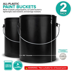 Stock Your Home airtight-seal lid on two-pack paint cans for a secure, odor-minimizing seal.