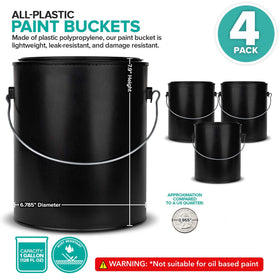 Stock Your Home gallon paint bucket with bail handle for easy transport.