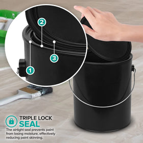 Stock Your Home triple-lock seal ensures airtight closure and odor containment.