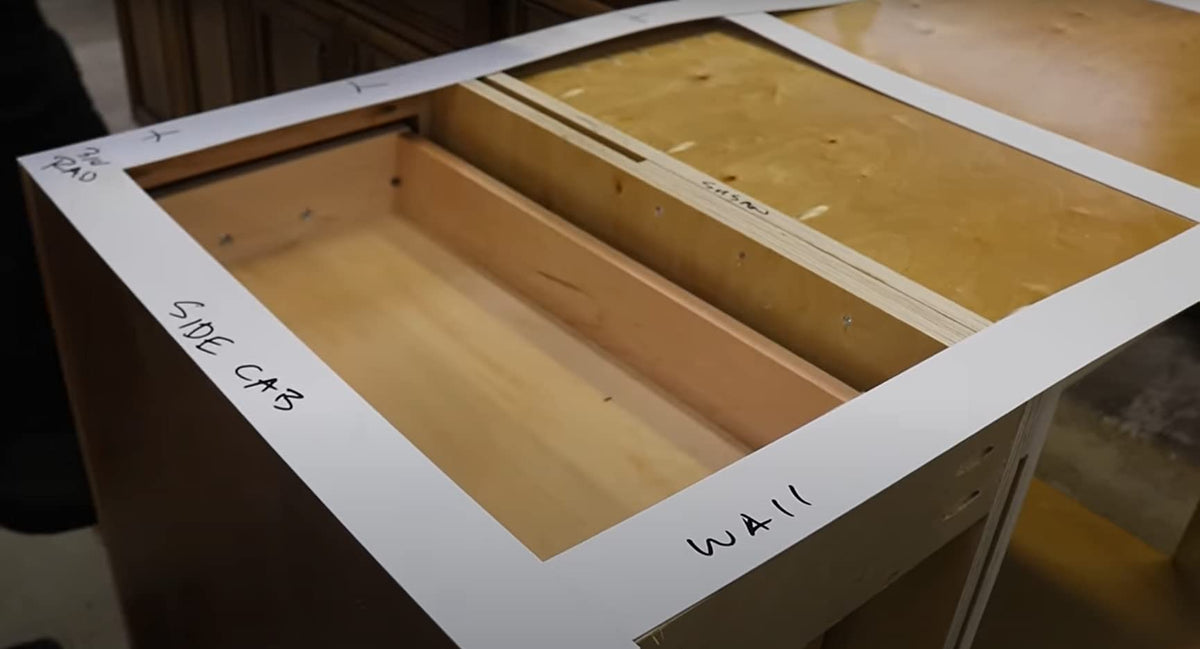 Stone Coat Template for measuring shower walls and large surfaces accurately