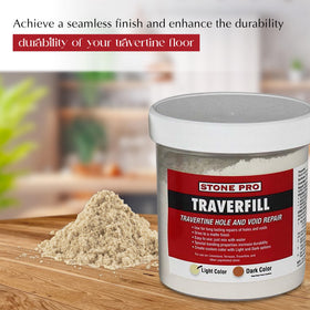 StonePro Traverfill application close-up showing spackle-like paste