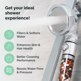 StoneStream EcoPower shower head massage mode for muscle relief