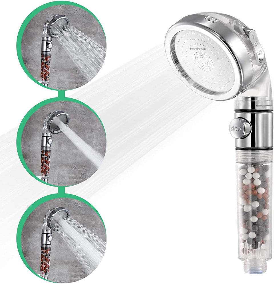 StoneStream Original shower head Rainfall spray for relaxing coverage