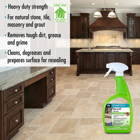 StoneTech KlenzAll cleans stone and tile for renewed clarity