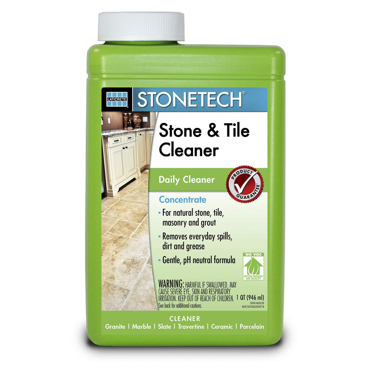 StoneTech Stone and Tile Cleaner bottle front demonstrates easy daily cleaning for stone surfaces.
