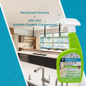 StoneTech stone and tile cleaner for bright floors and walls.