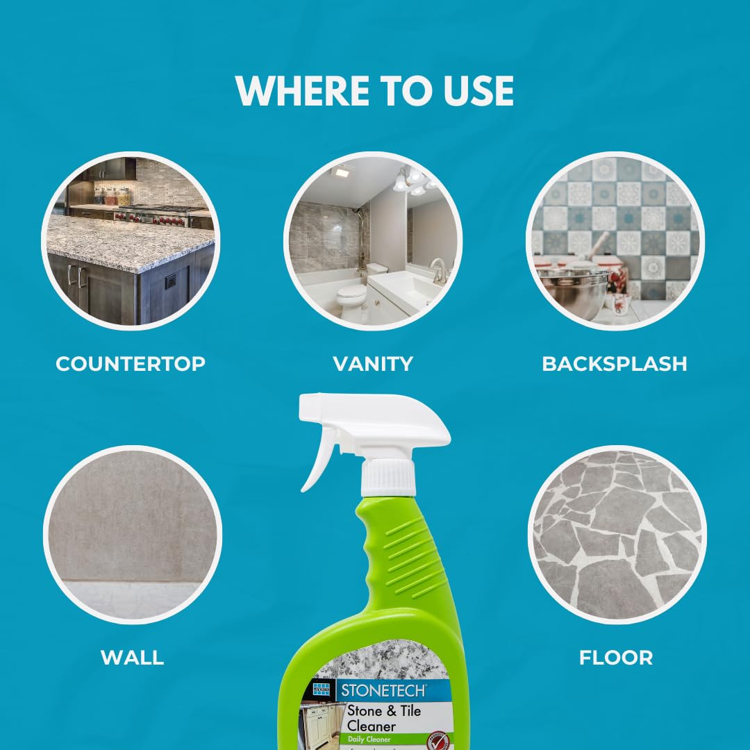 StoneTech concentrate formula for countertops and backsplashes.