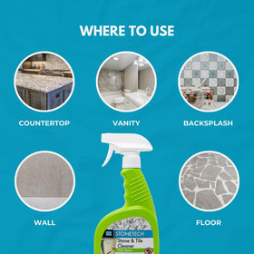 StoneTech concentrate formula for countertops and backsplashes.