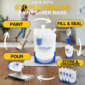 StopLossBags airtight paint bags seal freshness and prevent spills.