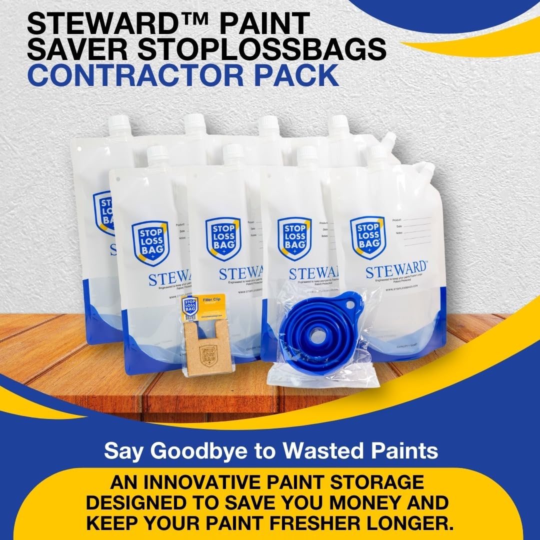StopLossBags color storage setup helps organize multiple paints.