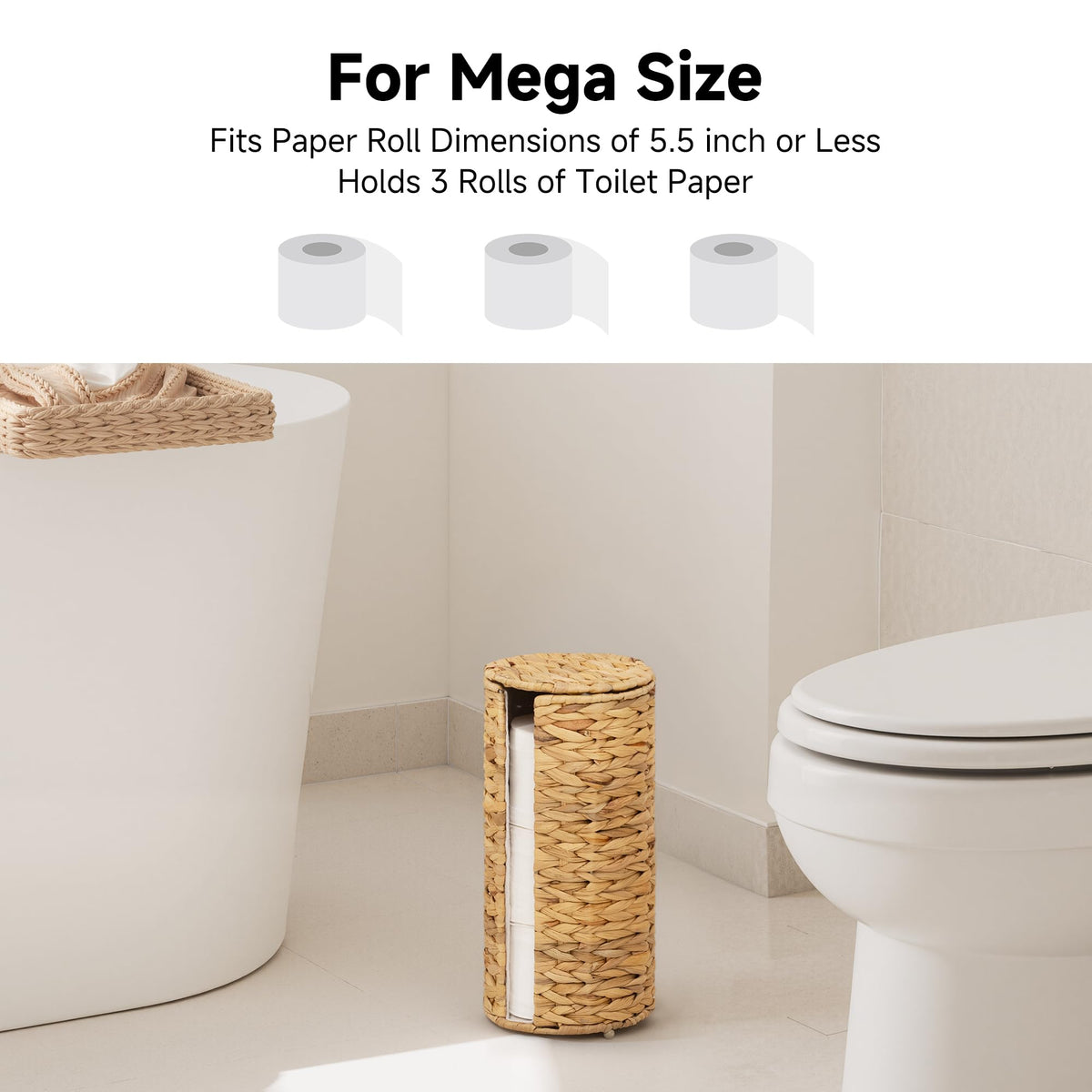 StorageWorks cloth lining ensures smooth, tear-free roll dispensing.