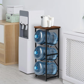 Storenization durable back structure supports steady jug placement and reduces wobble.