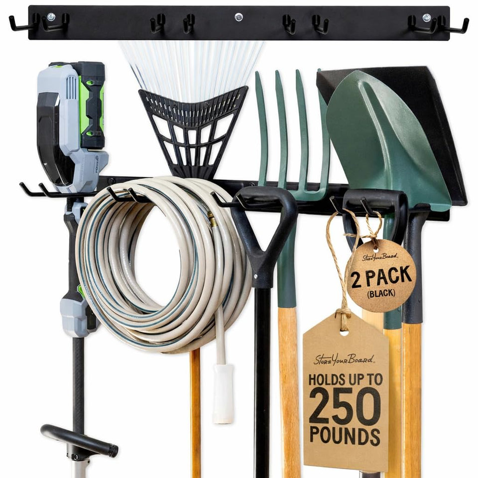 StoreYourBoard 72-inch garage tool organizer mounted on wall for organized tools and easy access