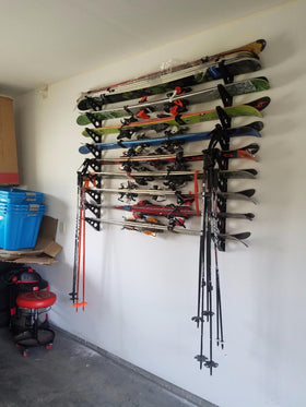 StoreYourBoard garage wall storage solution for tidy, accessible gear organization