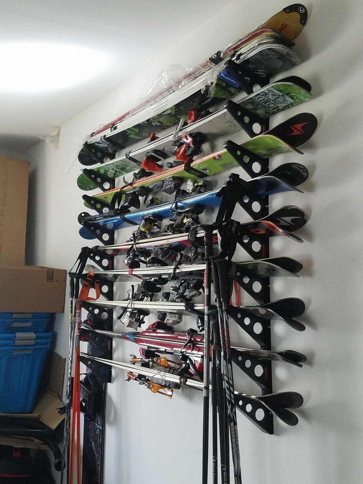 StoreYourBoard wall rack made of heavy-duty ABS plastic supporting up to 40 lbs