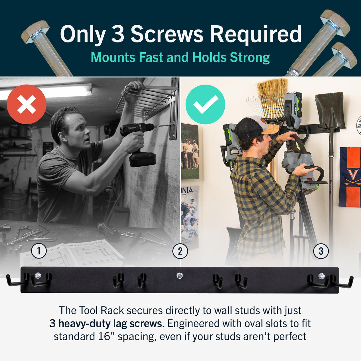 StoreYourBoard heavy-duty steel construction offers durable garage organization.