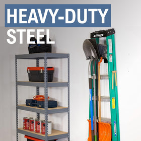 StoreYourBoard wall hook organizes ladders and tools to create a clear, safe work zone.