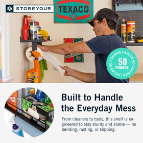 StoreYourBoard one-hand tear design for easy towel dispensing.